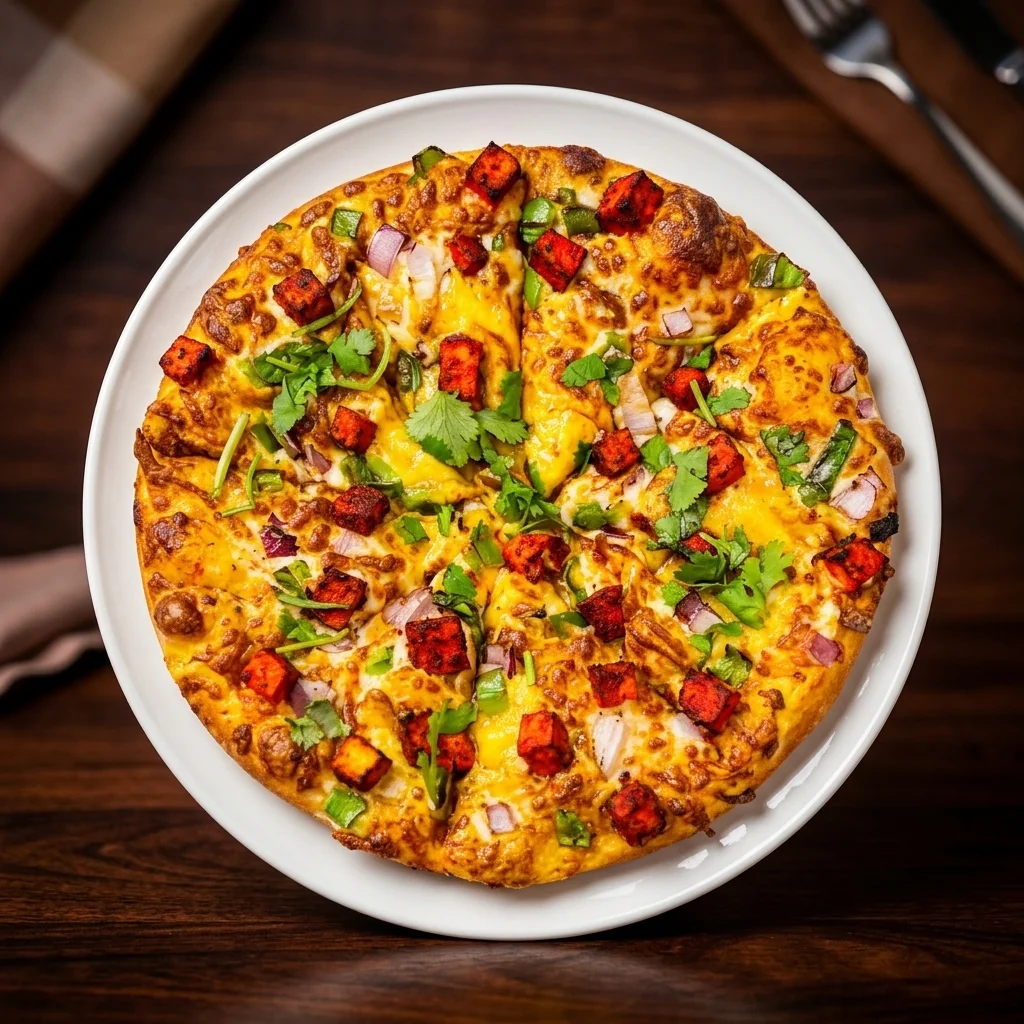 Paneer pizza options at Pizza Fiamma Winnipeg