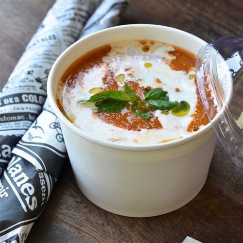 Roasted Tomato Cream Soup at CrustyCraft Pizza Transcona Winnipeg